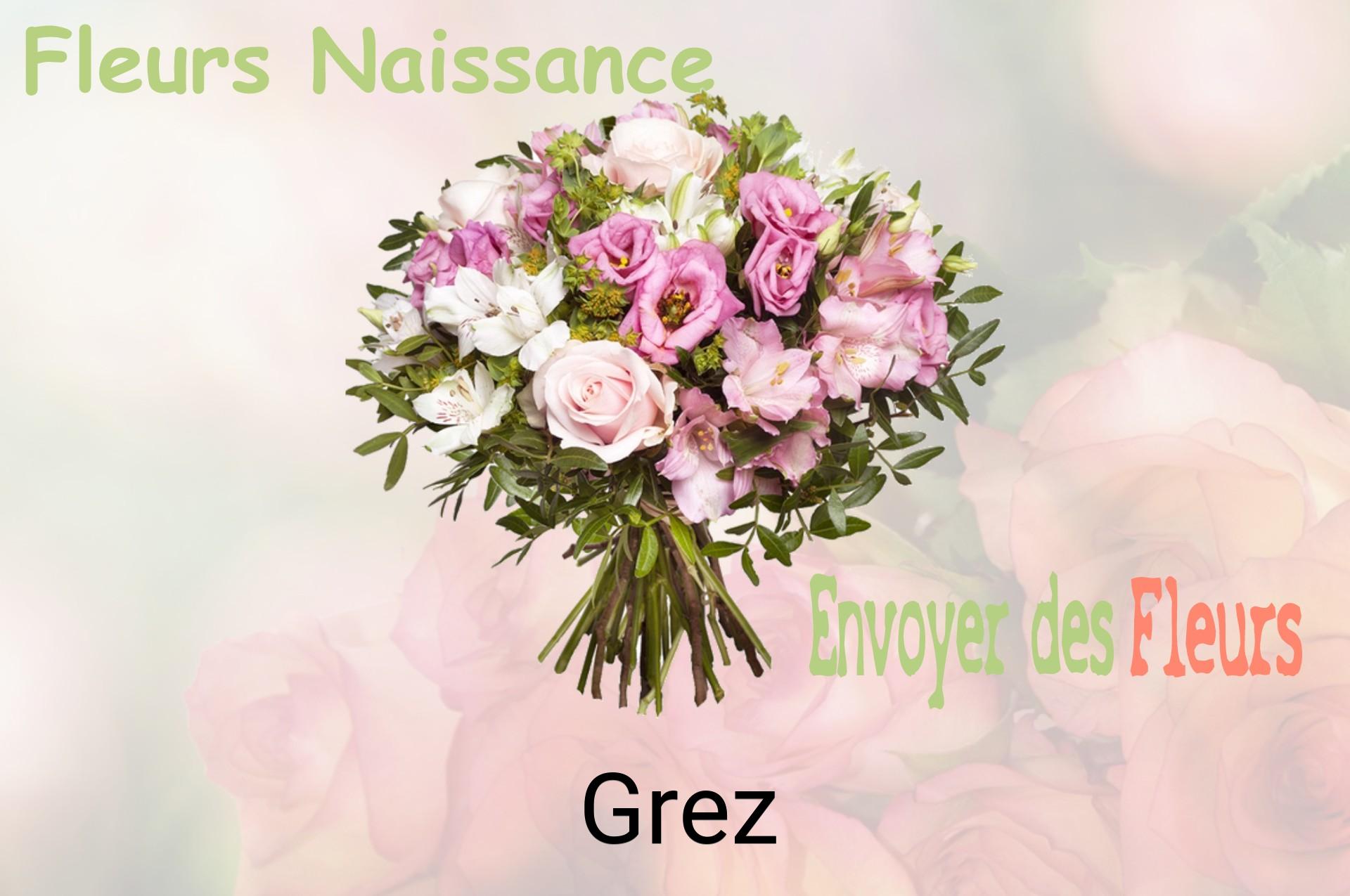 Bouquet de fleurs de naissance livré à Grez